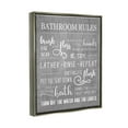 thumbnail image 3 of Stupell Industries Bathroom Rules List Sign Graphic Art Luster Gray Floating Framed Canvas Print Wall Art, Design by Conrad Knutsen, 3 of 6