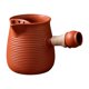 thumbnail image 3 of Tetera de cerámica para agua hirviendo, tetera de hojas sueltas, duradera, con asa lateral Rojo 350ml, 3 of 9