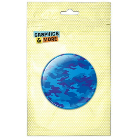 

Camouflage Print Blue Refrigerator Button Magnet