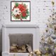 thumbnail image 4 of Pintura de diamante DIY Taladro parcial con forma especial Flor de Navidad Poinsettia 30x30cm, 4 of 9