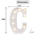 thumbnail image 3 of LED Marquee Letter Lights Sign, Light Up Alphabet Letter for Home Party Wedding Decoration C, 3 of 5