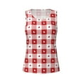 thumbnail image 4 of Haiem Plaid Heart Workout Tank Tops for Women, Athletic Sports Slim-Fit Tank Tops, Compression Sleeveless Dry Fit Shirts,Athletic Shirt-Small, 4 of 9