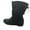 Black, variant on Fashion Casual Short Boots with Wrap-Around Belt for Women, Comfortable Flat Ankle Booties for Fall & Winter Daily Wear Black,36