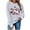#VA Gray, variant on PFRNLF Christmas Sweatshirts for Women Cute Christmas Snowman Print Long Sleeve Pullover Tops