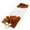 Orange, variant on Burnt Orange 3ft Area Rug, Sparkle Gold Stained Floral Flower Art Washable Non-Slip Small Round Rugs for Entryway Bedroom Kitchen, Soft Circle Carpet for Dining Room, Playroom Nursery Rug