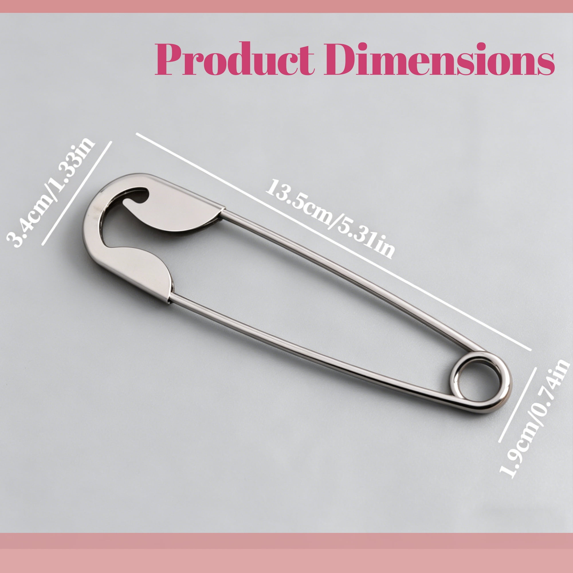 Zzjniupiyyds Hair Barrette, Pin & Clip, Silver, 3 Count
