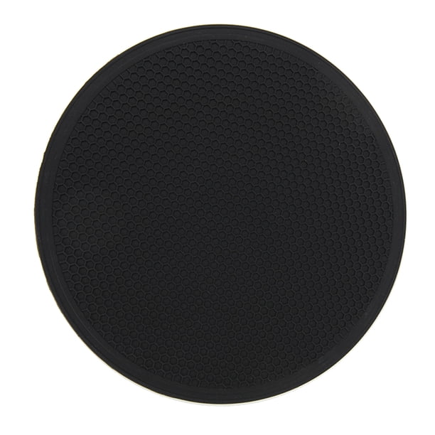 Cojín de silicona Injueey 30cm almohadilla aislante antideslizante para maceta negro