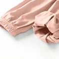 thumbnail image 5 of Trendy Summer Jogger Sweatpants, Children's Solid Color Sporty Full Length Pants With Elastic Waist for Middle and Large Boys and Girls, Size 6-7Years, Pink, 5 of 8