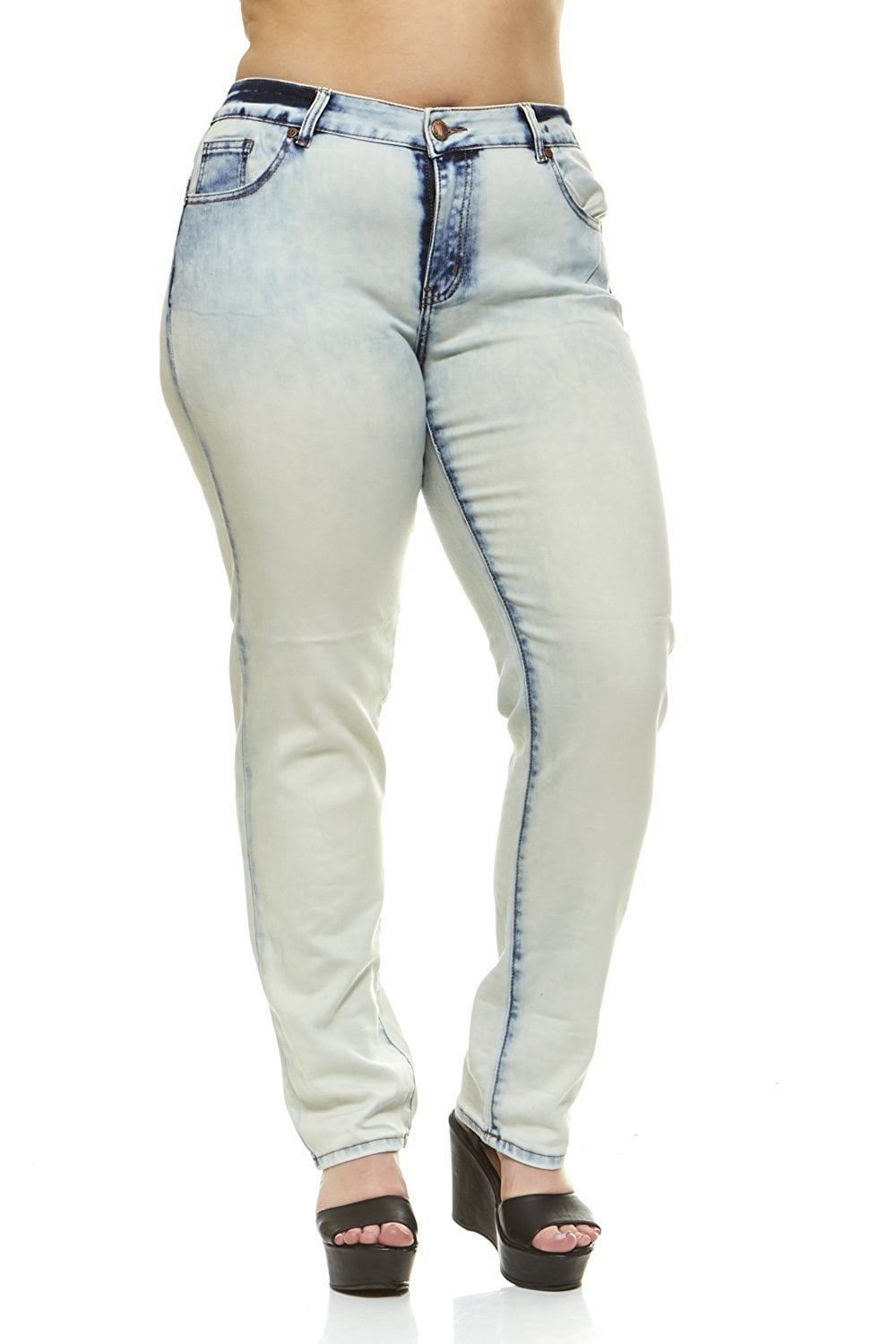 VIP Plus size Skinny Jeans for women Classic 5 Pocket Slim Fit Stretch Washes
