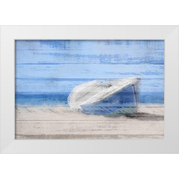 Kimberly, Allen 14x11 White Modern Wood Framed Museum Art Print Titled - Beached on the Beach