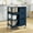 Navy Blue, variant on Dextrus Kitchen Island Cart with Drawer, 3 Tier Kitchen Storage Cart with Storage Shelves, White