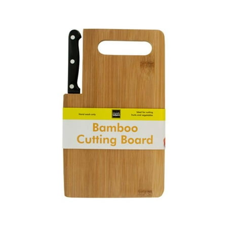 Bulk Buys OF980-4 Bamboo Cutting Board with Built-In Knife, 4 (Best Supplements For Bulking And Cutting)