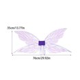 thumbnail image 2 of Jumpingount Mariposa mágica con efecto degradado para accesorios de fiesta y festival, accesorios para actuaciones de baile de disfraces Disfraces de disfraces violeta, 2 of 6