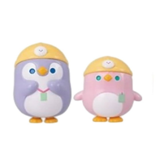 Desktop Ornament Happy Factory Series Blind Toy Dolls Puff and Purple Puff Penguin Decorative Figurine for Home and Display