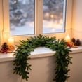 thumbnail image 4 of Ltvvegg 6 ft Faux Snow Pine Christmas Garland, Realistic Snow Pine Artificial Hanging Garland for Wedding Backdrop Arch Christmas Wall Mantel Fireplace Holiday Party Decorations, 4 of 6