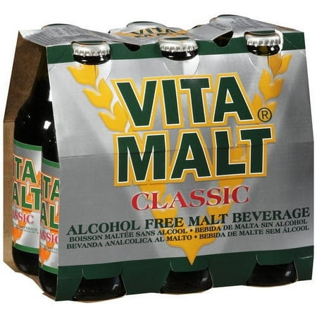 Vita Malt Classic Alcohol-Free Malt Beverage, 11.2 oz, 6 Ct