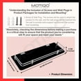 thumbnail image 4 of Wall Mount Glass Shelf For Bathroom & Kitchen Wall Shelf, For Accessories Organizer, Rack, Rust Proof, Scratch Resistant, Water Resistant (18 X 6 Inch, Black) Pack Of 1, 4 of 4