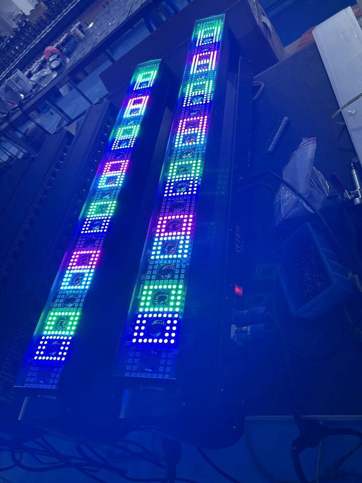 New Moving Head Beam RGB Strobe Light LED, Disco Stage Lighting Flash Light Bar