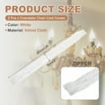 thumbnail image 2 of Uxcell 2ft Chandelier Chain Cord Cover, 2 Pcs Velvet Cloth Fabric Chain Sleeve Decorative Cord Covers for Chandelier Wires Swing Cable, Zipper Style, White, 2 of 7