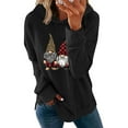 thumbnail image 5 of AUNVITO Women's Christmas Print Hoodie Long Sleeve Pullover Cozy Fleece Loose Fit Casual Streetwear Sweatshirt, 5 of 6
