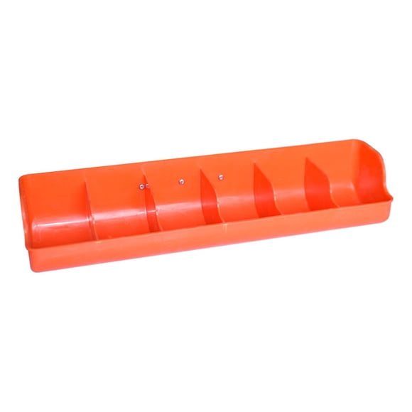 Comedero portátil multifuncional para lechones, con ranura para alimentar ciervos, vacas y terneros. Naranja