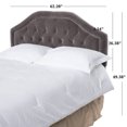 thumbnail image 4 of Mid-Rise Upholstered Headboard - Diamond Tufted - Adjustable Height - Easy Assembly Full Size，grey, 4 of 5