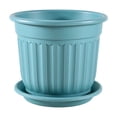 thumbnail image 3 of Large Pots for Plants, Large Planter Pots with Drainage & Saucers, Retro Style Large Flower Pots, Breathable Plastic Planters for Indoor Outdoor Home Decor, 3 of 6