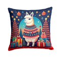 thumbnail image 2 of Llama Christmas Fabric Decorative Pillow 14 in x 14 in, 2 of 2