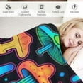 thumbnail image 3 of ARISTURING  Mushroom Blanket for Kids Adults Lightweight Flannel Throw Sofa Couch Living Room Bed Gift Ultra Soft Summer Blanket, Air Conditioner, 3 of 6