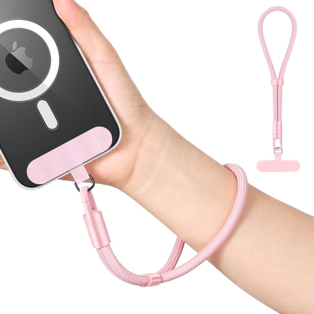 Correa de Muñeca Ajustable para Celular MoKo en Poliéster Oro Rosa