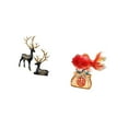 thumbnail image 5 of 3 Pieces Decorative Statue Deer Sculpture Resin Koi Fish Ornament for Tabletop Entryway Wedding Home Decoration, 5 of 8