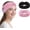 Z-Pink&Black, variant on 2-Pack  Headband for Women, Wirless Headband with  Stereo Speakers, Fashion Headband Headphones for Workout, Running, Yoga, Travel, Casual Wear, Meditation