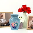 thumbnail image 6 of JAGASY Music Urn - Blue Keepsake Urn for Human Cremation - Tiny Memorial Tribute for Musicians & Music Lovers - 3 Inch Small Sharing Urns for Male or Female, 6 of 7