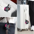 thumbnail image 6 of Zebra 2pcs PU Leather Round Bag Tags with Privacy Cover and Name ID Tag - Suitcase Tags for Travel Luggage, Handbags, Backpacks, School Bags, 6 of 6