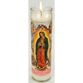 thumbnail image 5 of (2 pack) Prayer Candle Guadalupe Apariciones White Wax 8 inch, 5 of 6