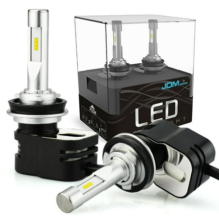 Surface Fan Conversion Kit JDM ASTAR Newest Version Extremely Bright 8400 Lumens Turbo Fan H11 H8 H9 All-in-One LED Headlight Bulbs Conversion Kit For Limited Space Vehicle, Xenon White ()
