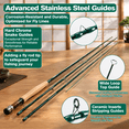 Fly Fishging Rods Fly Fishing Rod & Reel Combo 9ft 6wt 4sec A1 with Carry Bag and Full ...