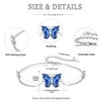 thumbnail image 3 of Midir&Etain Butterfly Filigree Bracelet 925 Sterling Silver Blue Enamel Bracelet Butterfly Jewelry Gifts for Women Birthday, 3 of 7