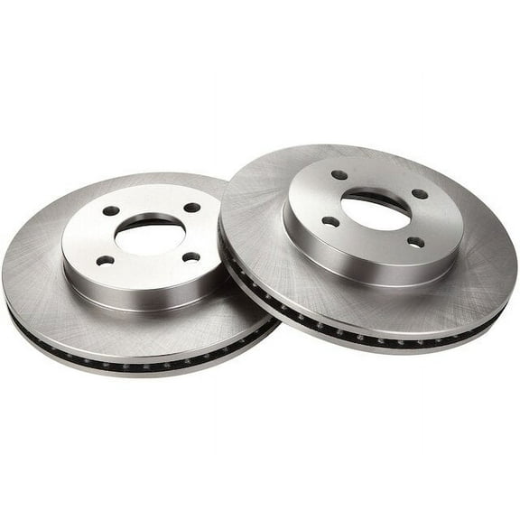 Front Brake Rotor Set 2 Piece - Compatible with 2003 - 2007 Saturn Ion 2004 2005 2006