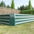 thumbnail image 5 of 7.6x3.7x1ft Raised Garden Bed, Rectangle Galvanized Steel Raised Planter Box, Large Metal Planter Flower Bed for Gardening Vegetables Outdoor Plants, Green, 5 of 10