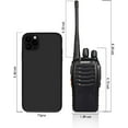 2 Pack Set Long Range Walkie Talkie 5 Mile Two Way Radio Charge