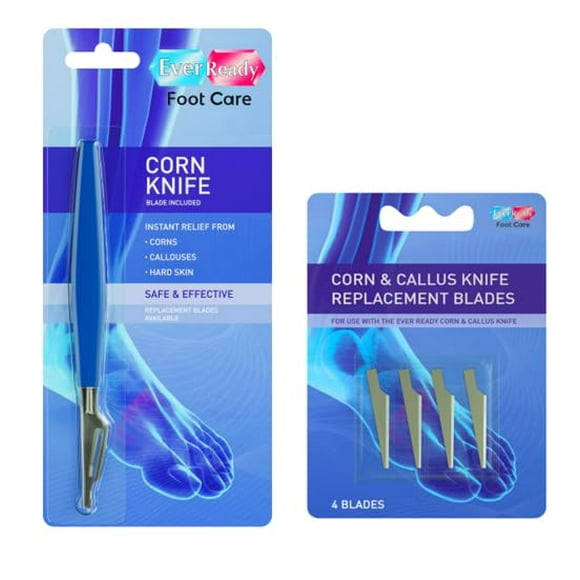 Recortadora de maíz y callos Ever Ready Instant Relief, con 4 cuchillas