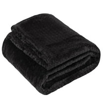24 Pack of Bulk Wholesale 60”L x 50”W Chenille 250 GSM Throw Blankets for Fall, Winter, Spring, Summer, Beds, Couches, Loveseats and Pets in Black