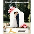 thumbnail image 4 of KFFKFF Metal Arch Backdrop Stand Set, Includes 7.2 ft and 6 ft Frames, Durable Design, Simple Setup, Gold Finish with Cover for Weddings, Birthday Parties, Celebrations, and Ceremonial Decorations, 4 of 9