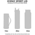 thumbnail image 4 of Elemental Iconic Sport Lid Replacement & Straw Pack, Fits All 14oz, 20oz, and 32oz Iconic Water Bottles - White, 4 of 7