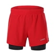 thumbnail image 2 of Pantalones cortos Shorts de carrera Lixada 2-en-1 para hombre Secado rápido Transpirable Ejercicio d Lixada Pantalones cortos, 2 of 7