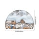 thumbnail image 3 of Felpudo de Entrada de Poliéster Antideslizante de 61 X 40 Cm | Alfombra Semicircular Absorbente | Alfombra de Cocina a Prueba de Suciedad y Acolchada para Baño, Porche, Lavandería, Entrada E Interior, 3 of 6