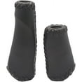 thumbnail image 3 of 1 Pair Casual Retro Beach Cruiser Bike Handle Long/Short Grips Artificial PU Leather Bike Handlebat Grips for Most MTB BMX Road Bicycle 22.2x135/93mm, 3 of 9