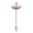Pink, variant on Bird Bath with Solar Powered Fountains,Stable Stylish Design with 5-Prong Base,4W Solar Panel All Weather Resistant for Outside Lawn Patio Yard Garden,9.06x31.5 Inch,Gray