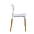 thumbnail image 3 of 4 Sillas Eames de comedor Midtown Concept Estocolmo con patas de madera estilo nórdico blanco, 3 of 8